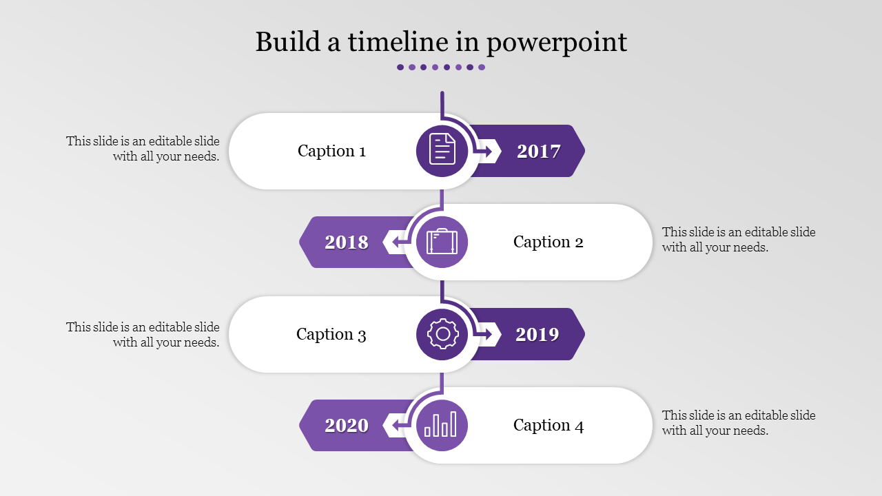 build a timeline in powerpoint-4-Purple
